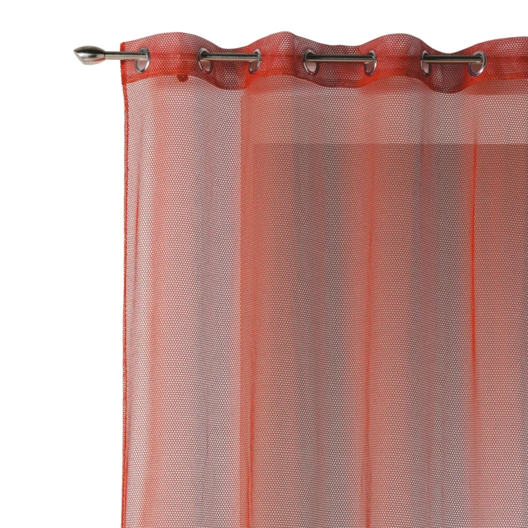 Voilage uni en maille filet
