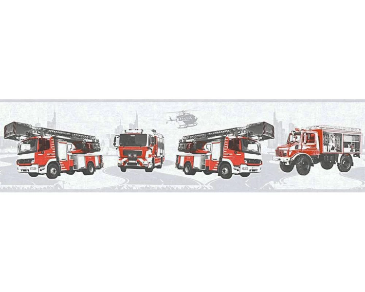 Frise Imprimée "Camion de Pompier"