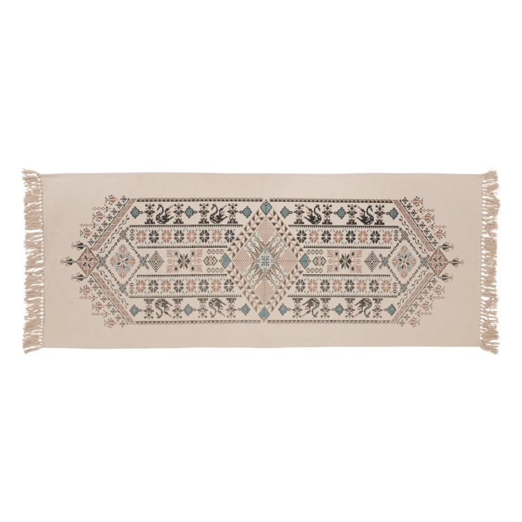 Tapis anti-dérapant à motif ethnique