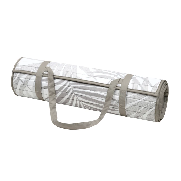 Matelas de plage avec repose-tête feuillage