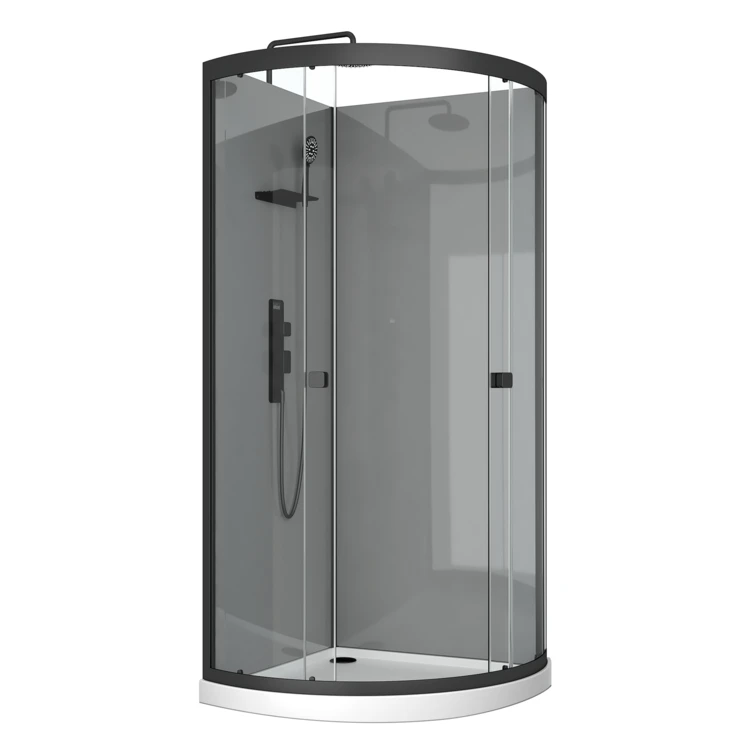 Cabine de douche 1/4 de cercle avec receveur