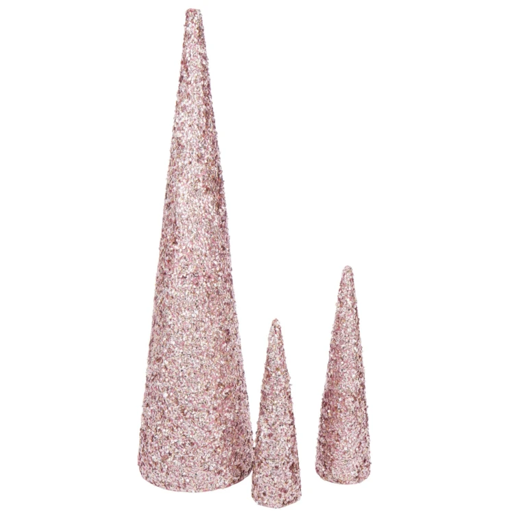 Cône décoratif sequins mousse