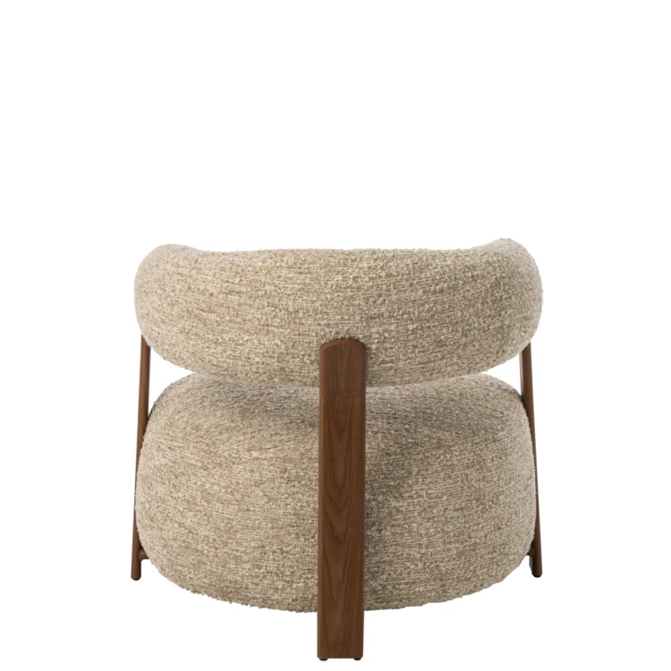 Fauteuil en textile avec rembourrage en mousse
