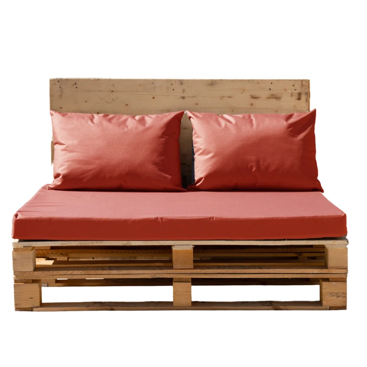 Kit 3 coussins palette outdoor en toile enduite imperméable