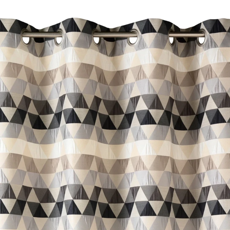 Rideau d'ameublement motifs triangles