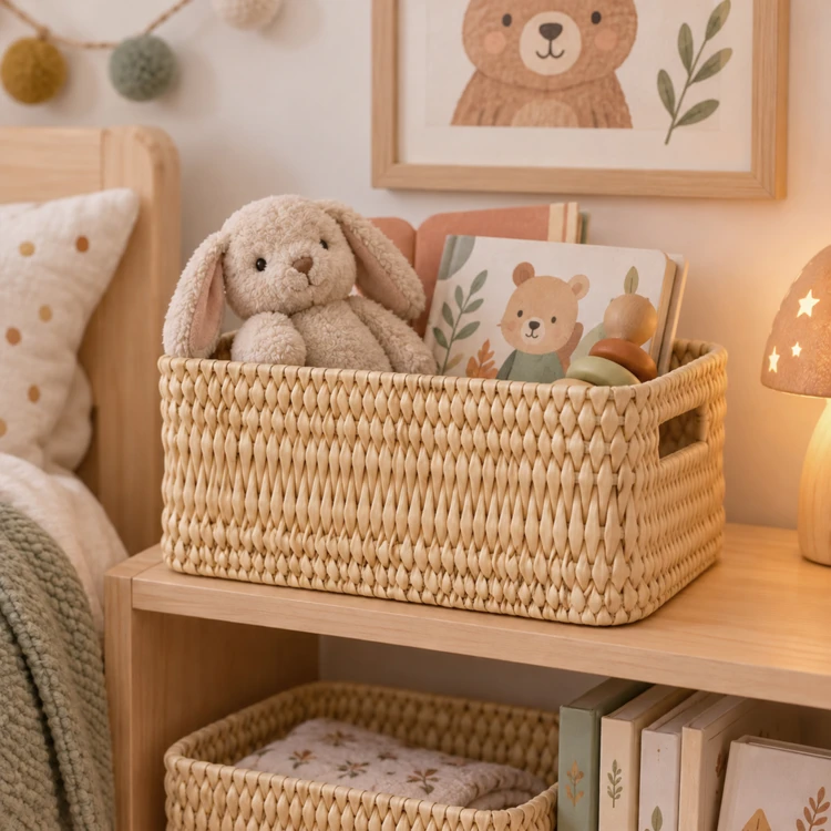 Panier de rangement rectangle Hassira