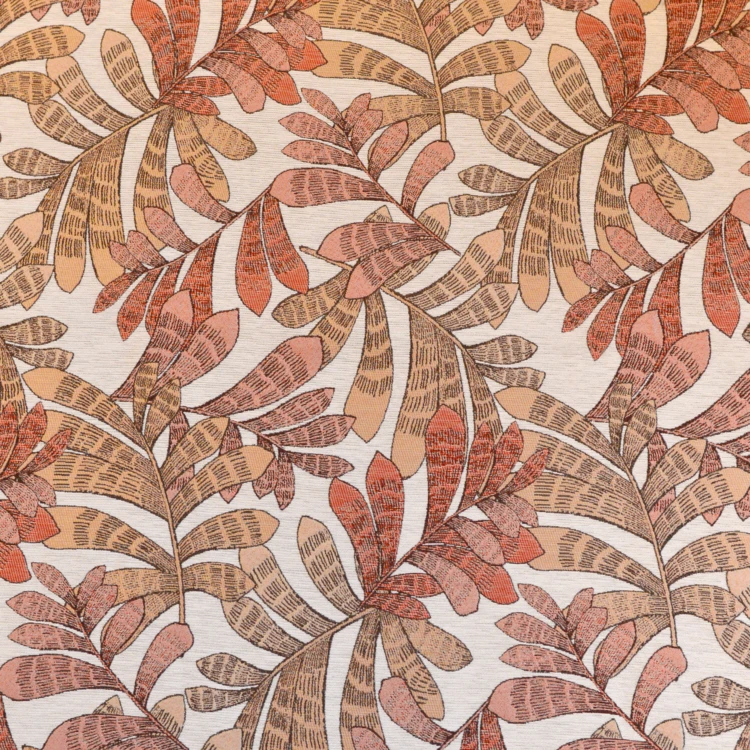 Cortina de screen jacquard con motivos vegetales