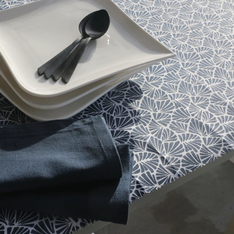 Nappe rectangulaire plastifiée 100% coton