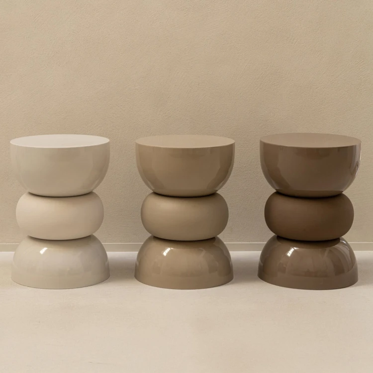 TABLE D'APPOINT CHROME FER NOIR