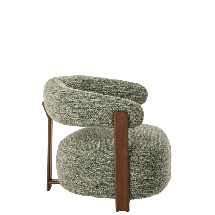 Fauteuil en textile avec rembourrage en mousse