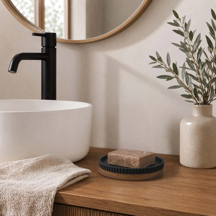 Porte-savon en acacia
