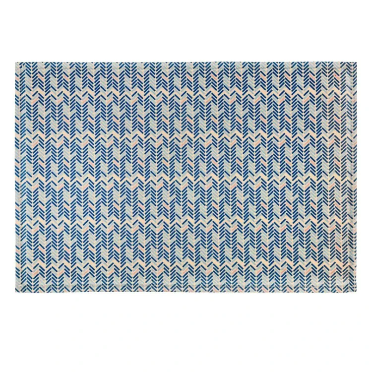 Set de table en polycoton à motif chevrons