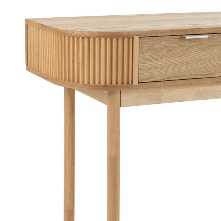 Consola de madera de pino con cajones
