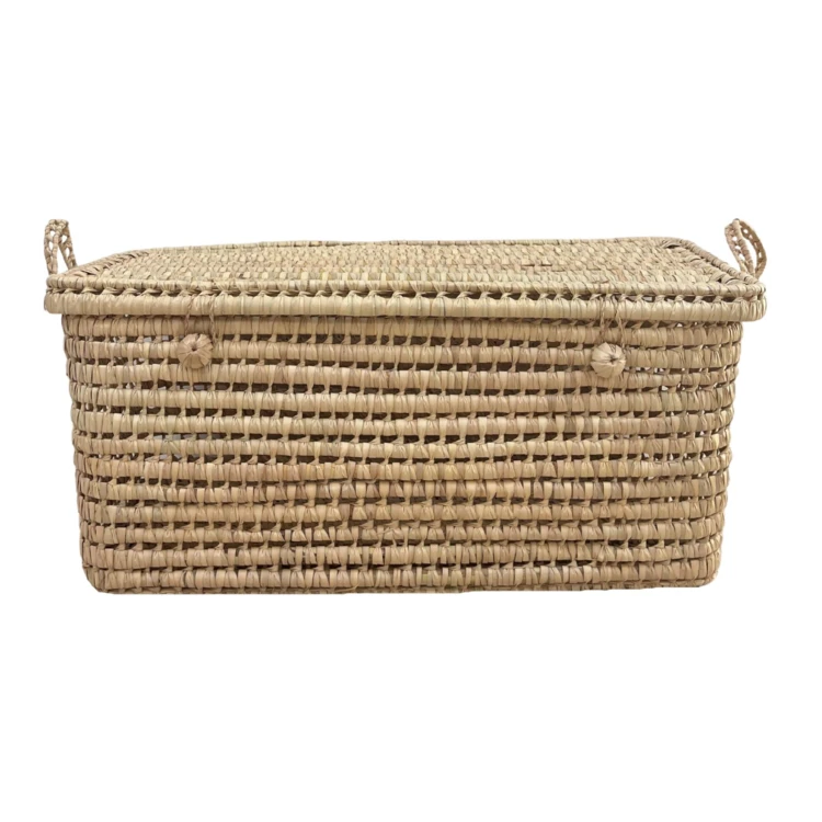 Malle de rangement feuille de palmier