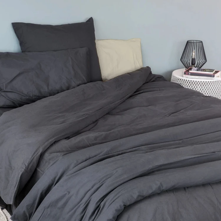 Housse de couette coton Lavé Oekotex