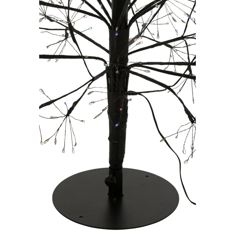 ARBRE LED LUMIÈRES MULTICOLORES FER NOIR EXTRA LARGE