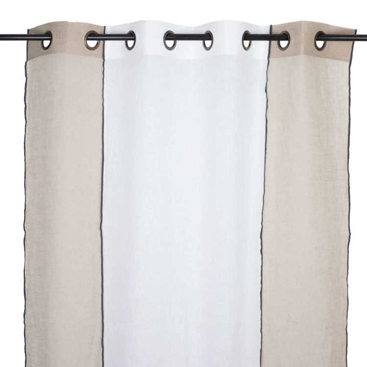 Voilage en lin à œillets