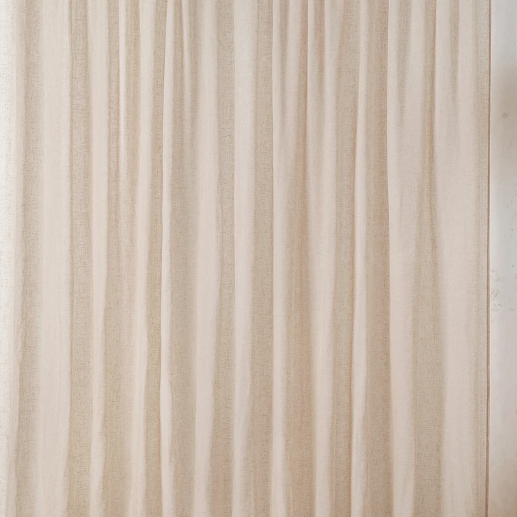 Tissu  plombé voile gaze poly-lin