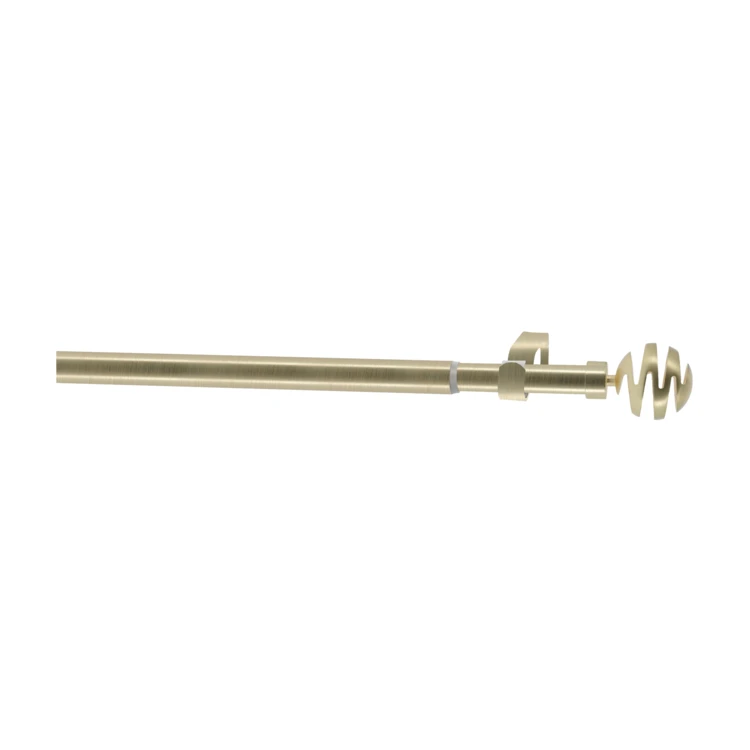 Kit tringle à rideaux extensible avec embouts spirales D19-16mm