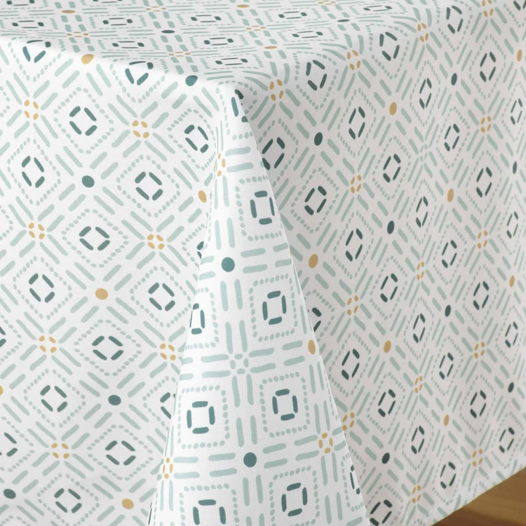 Rechteckige Tischdecke aus bedrucktem Polyester