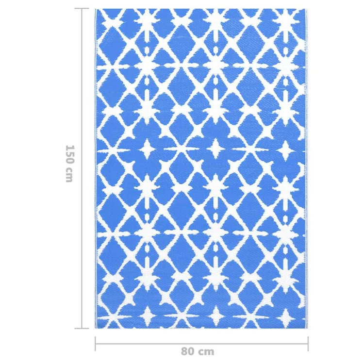 Tapis d’extérieur motif graphique tissé