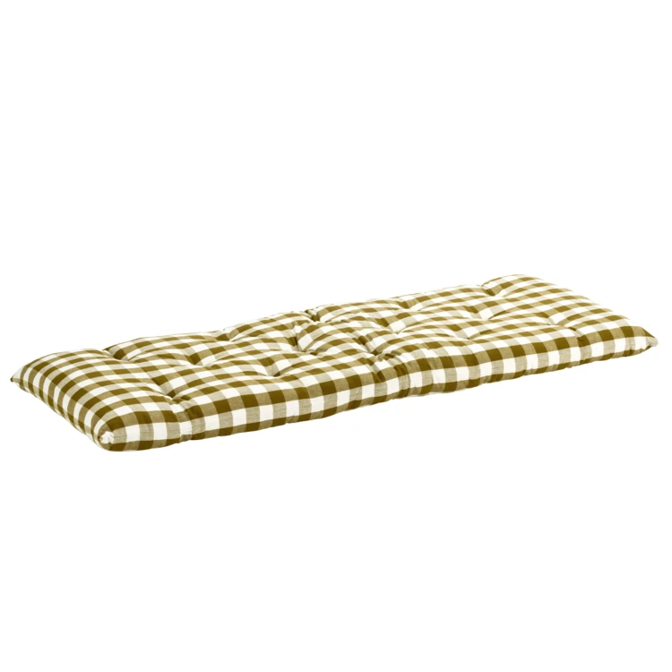 Matelas de sol coton capitonné vichy