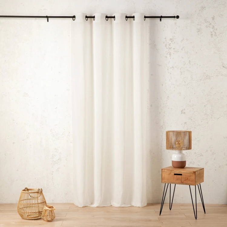 Voilage en polycoton chiné