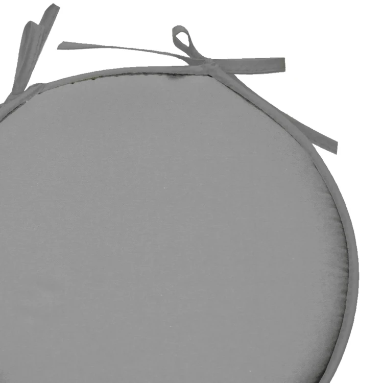 Galette de chaise ronde unie aux multiples couleurs