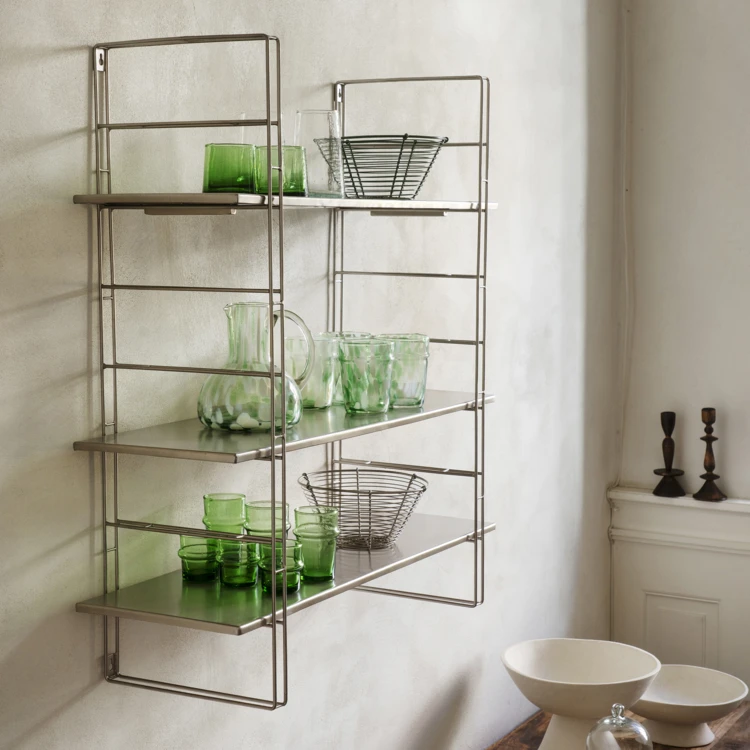 Étagère murale en fer à 3 tablettes réglables