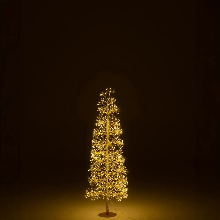 ARBRE LED LUMIÈRES BLANC CHAUD FER NOIR EXTRA LARGE