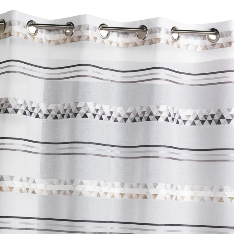 Voilage Jacquard en étamine géométrique