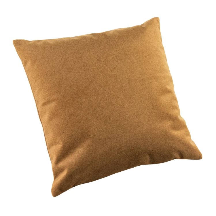 Coussin velours effet peau de pêche