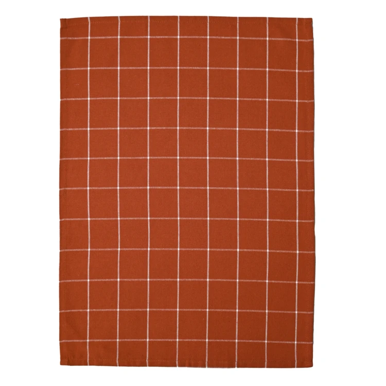 Torchon de cuisine en coton à motif carreaux