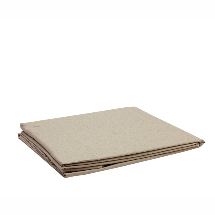 Mantel rectangular de lino y algodón con tratamiento antimanchas