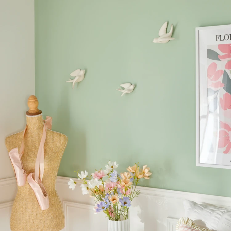 Lot de 3 oiseaux en dolomite décoration murale