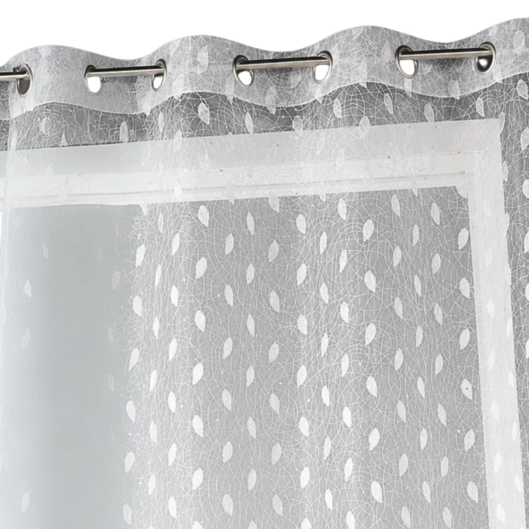 Voilage en organza brodé à imprimés fantaisies