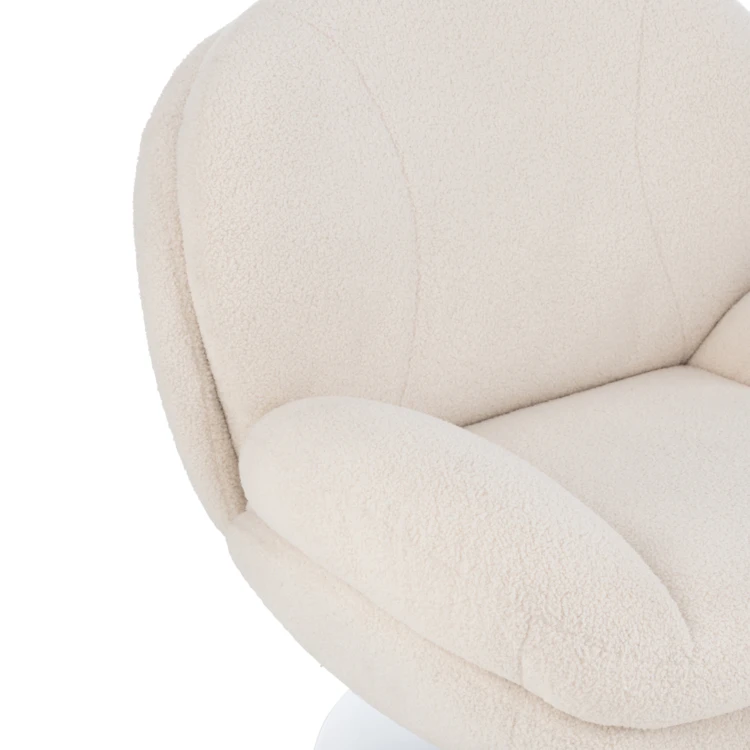 Relaxsessel mit Fußhocker aus strukturiertem Samt