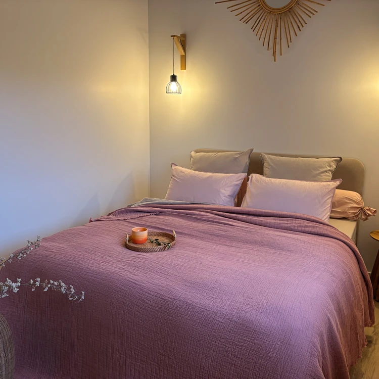 Dessus de lit gaze de coton