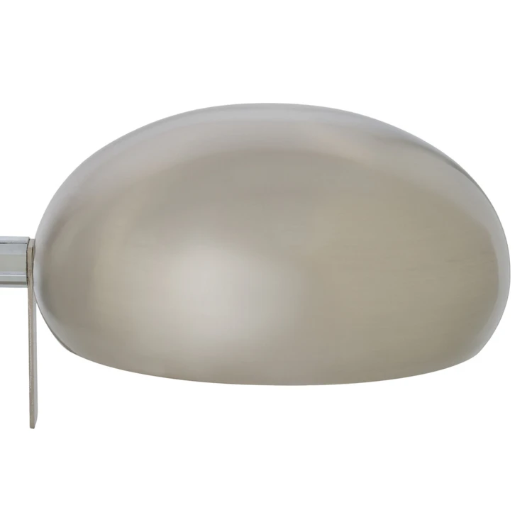 Lampada da tavolo in metallo con paralume arrotondato