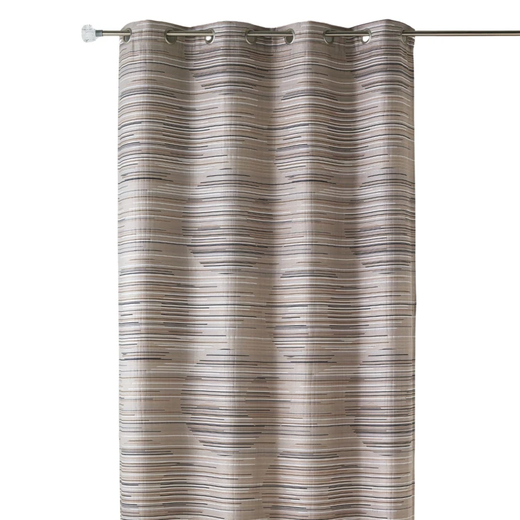 Rideau en jacquard fantaisie et graphique