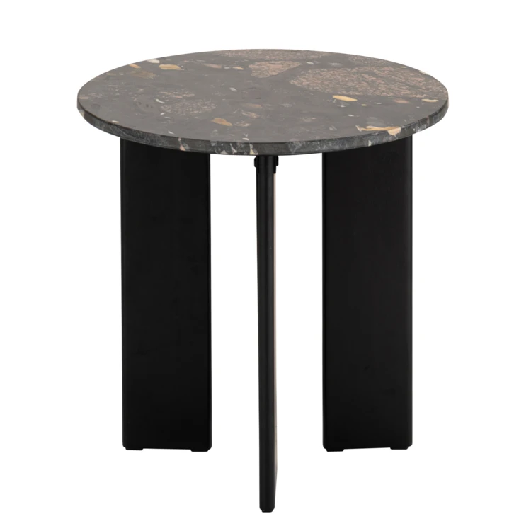Table d’appoint ronde en pierre