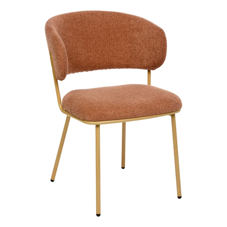 Sillón de comedor de chenilla