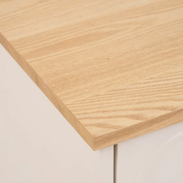 Cómoda de madera con 5 cajones y encimera de fresno