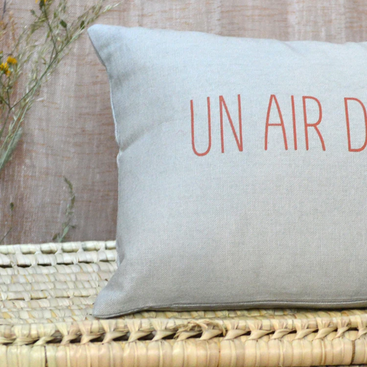 Coussin imprimé "air de Provence"