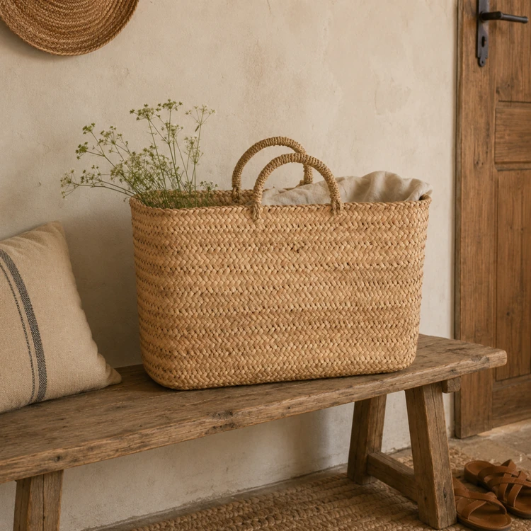 Panier shopping fibres naturelles