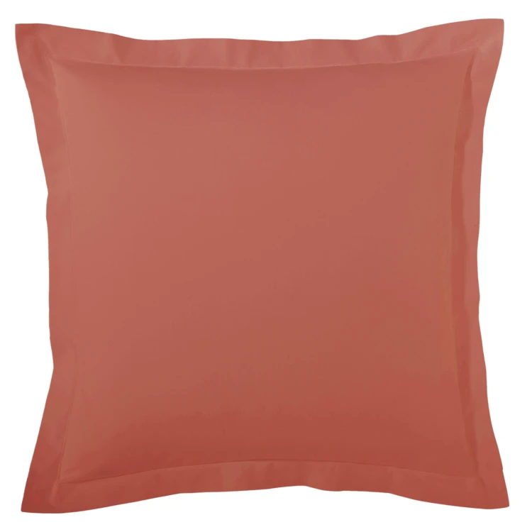 Taie d’oreiller percale de coton piquée unie