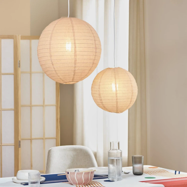 Lanterne japonaise en lin
