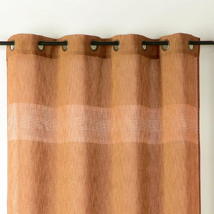 Voilage tamisant ajouré à esprit macramé