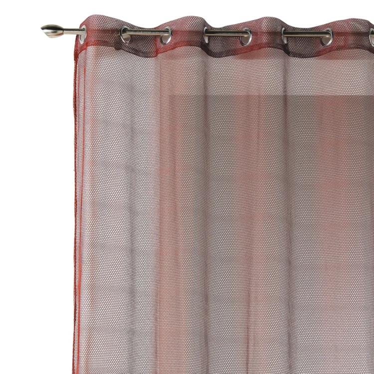 Voilage uni en maille filet