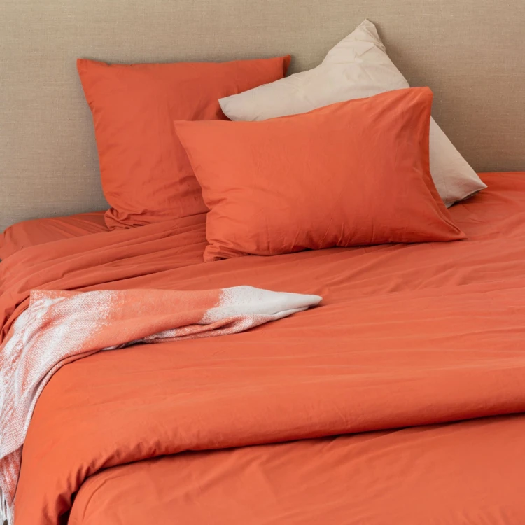 Housse de couette coton Lavé Oekotex
